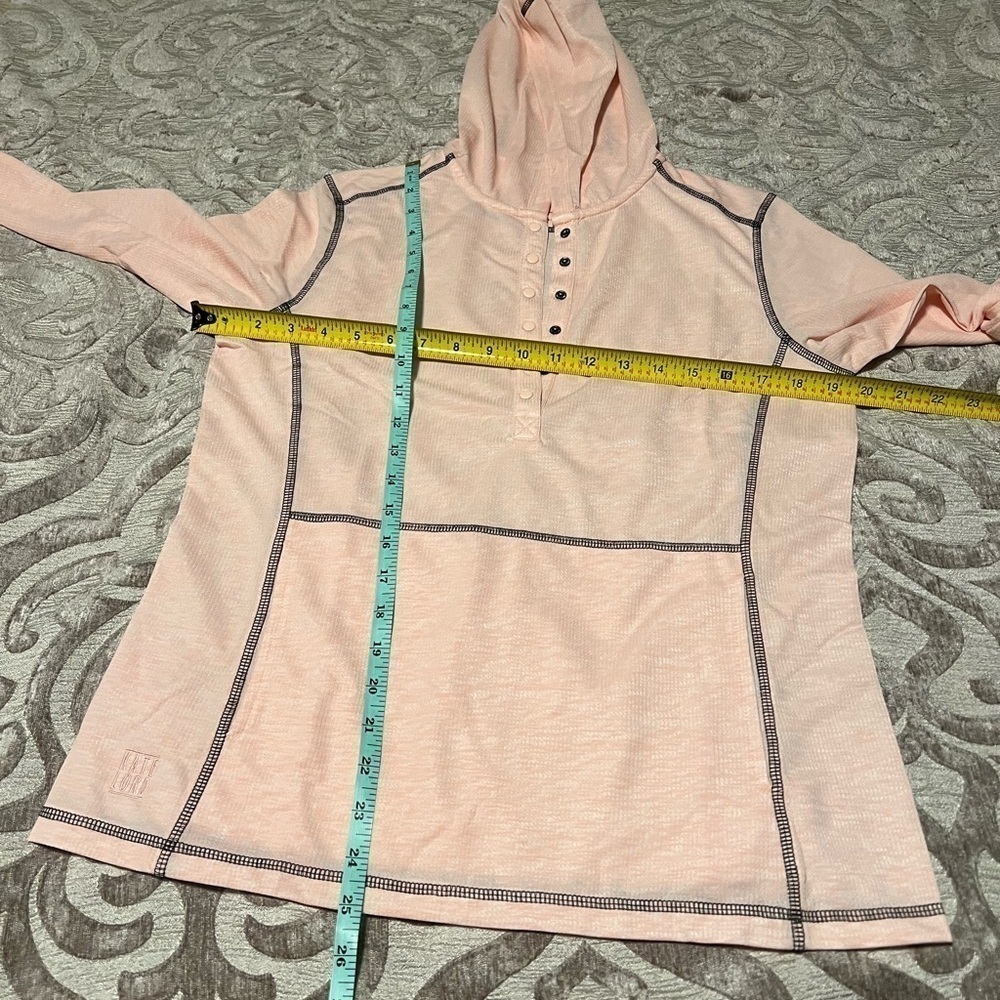Kate Lord Performance Pink 1/4 Snap Hoodie, Size Medium NWOT - Picture 7 of 7